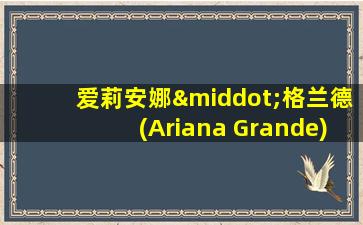 爱莉安娜·格兰德(Ariana Grande)